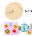 thumbnail image 3 of GUOOL 30 Pieces Unfinished Wooden Gyro Toys Peg Tops Funny Gyroscope Educational, 3 of 9