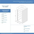 thumbnail image 5 of DreamLine Alliance Swing BG 28 in. W x 66 in. H Semi-Frameless Swing Shower Door in Oil Rubbed Bronze and Clear Glass, 5 of 5