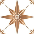 thumbnail image 6 of Tile Stickers by Mi Alma 24 pcs Talavera Wall Stencils Wall Stickers Peel and Stick Easy Application – Ideal for Bathroom, Kitchen Wall Tile Decals (Light Brown Star, 4X4 inch), 6 of 11