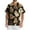 Khaki_001, variant on Domuza Scrub Top Men Plus Size V-Neck Short Sleeve Spooky Horror Print Carer Top Soft Comfort Stretch Working Uniform with Chest Pockets Black 5XL