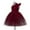 Wine, variant on Toddlers Dresses Flower Girl Dress Sleeveless Tulle Dress Toddler Party Dress Girls Dark Blue Dress for Girls Toddler Fancy Dress Birthday Dress Toddler 3-4 Years