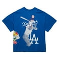 thumbnail image 3 of Men's Mitchell & Ness  Blue Los Angeles Dodgers Cooperstown Collection Logo Blast T-Shirt, 3 of 4