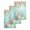 Green, variant on Summer Ocean Kitchen Dish Towels for Drying Dishes Set of 4, Watercolor Coastal Coral Shell Seaweed Beige Waffle Weave Microfiber Hand Tea Bathroom Towels Quick Dry & Absorbent Towel 12x12