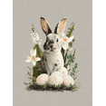 thumbnail image 1 of Qisvanset Easter Bunny Eggs Floral Canvas Print 15.75x11.81 Inches, 1 of 8