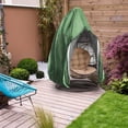 thumbnail image 6 of Patio Hanging Chair Cover with Adjustable X-Lock System and Zipper, Easy On Easy Off, Heavy Duty 100% Waterproof 600D Oxford Swing Egg Chair Winter Cover, 6 of 7