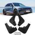 thumbnail image 4 of 4Pcs Black Splash Guards Mud Flaps Guards Auto Black Plastic Mudguards Fender Reolacemrnt For Hyundai Ioniq 5 +, 4 of 5