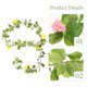thumbnail image 5 of FOMIYES Guirnalda Artificial Con Hojas Y Flores Para Puertas Y Mesas Multicolor, 5 of 6