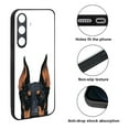 thumbnail image 2 of WIRESTER Shockproof Soft Rubber Cover Case for Samsung Galaxy S24 FE 6.7", Animal Black Rust Doberman Pinscher Dog, 2 of 5