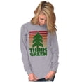 thumbnail image 4 of Earth Day Think Green Nature Lovers Plus Size Long Sleeve Graphic Tee Shirt Brisco Brands 2X, 4 of 5