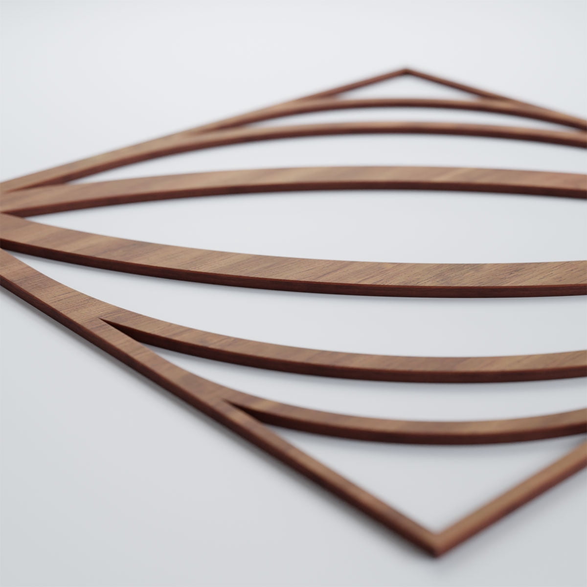 Ekena Millwork 23 3/8"W x 23 3/8"H x 3/8"T Large Otis Decorative Fretwork Wood Wall Panels, Walnut