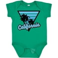 thumbnail image 3 of Inktastic California with Triangle and Palm Trees in Blue Boys or Girls Baby Bodysuit, 3 of 5