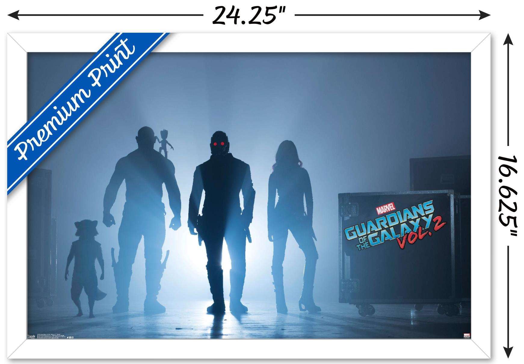 Marvel Cinematic Universe - Guardians of the Galaxy 2 - Teaser Wall Poster, 14.725" x 22.375", Framed