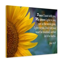 Scripture Walls John 14:27 Peace Bible Verse Canvas Christian Wall Art Ready to Hang Unframed