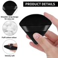 thumbnail image 3 of 2 Pieces Triangle Powder Puff Face Makeup Sponge Wedge Shape with Strap Soft Velour Powders Puffs for Mineral Powder Cosmetic Loose Powder Body Powder Wet Dry Foundation Beauty Tool, 3 of 5