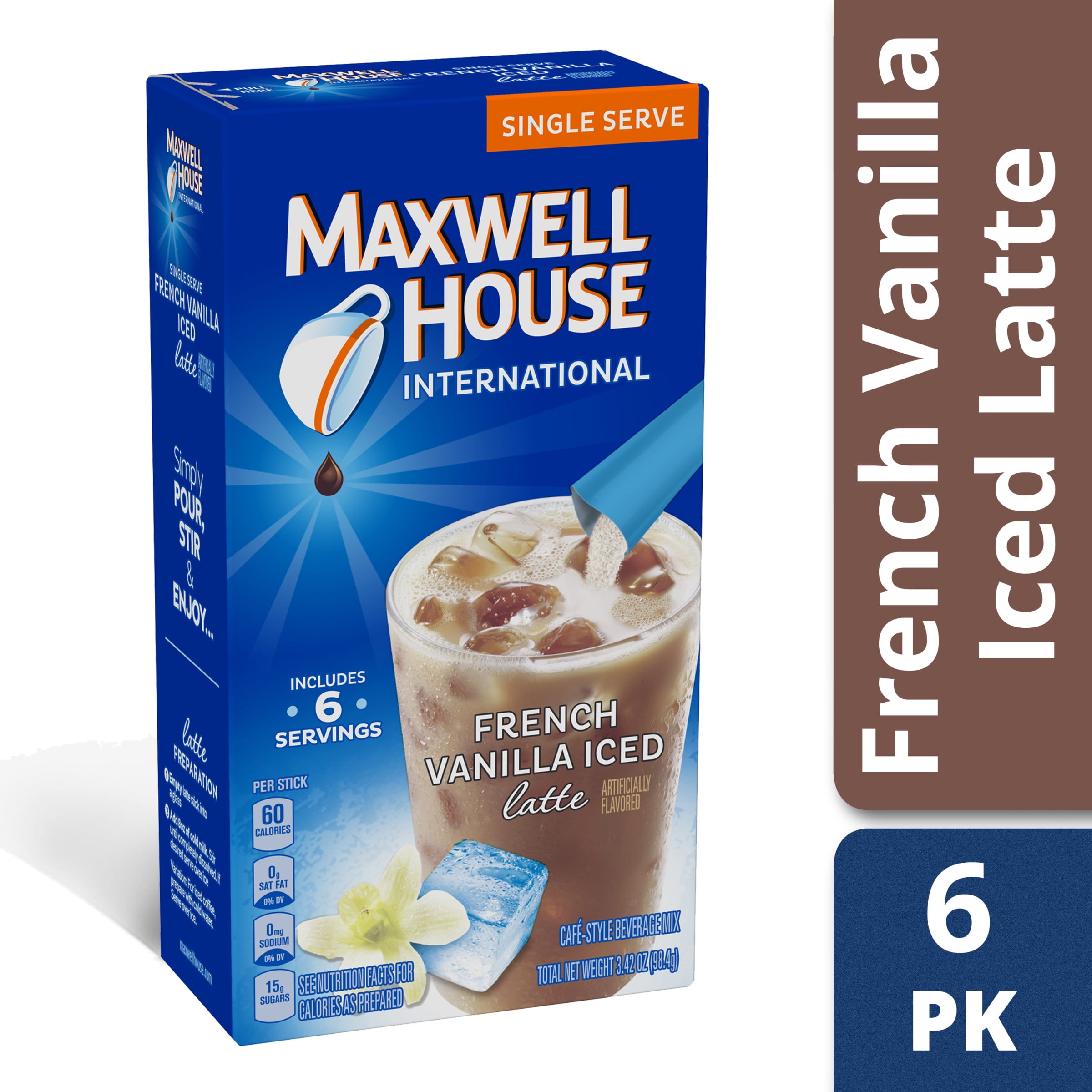 Maxwell House International French Vanilla Iced Latte CafeStyle