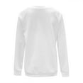 thumbnail image 4 of Arlun Women Casual Long Sleeve V-Neck Sweatshirts Solid Color Loose Fit Lightweight Pullover Tops Soft Comfortable Basic Leisure Hoodless Sweatshirts White XL, 4 of 5