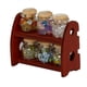 thumbnail image 2 of Tholdsy 1/12 Mini estante de tanque de condimentos de 6 botellas accesorios de decoración interesantes estante de cocina en miniatura con Kits de construcción modelo Tholdsy FN001821-00, 2 of 5