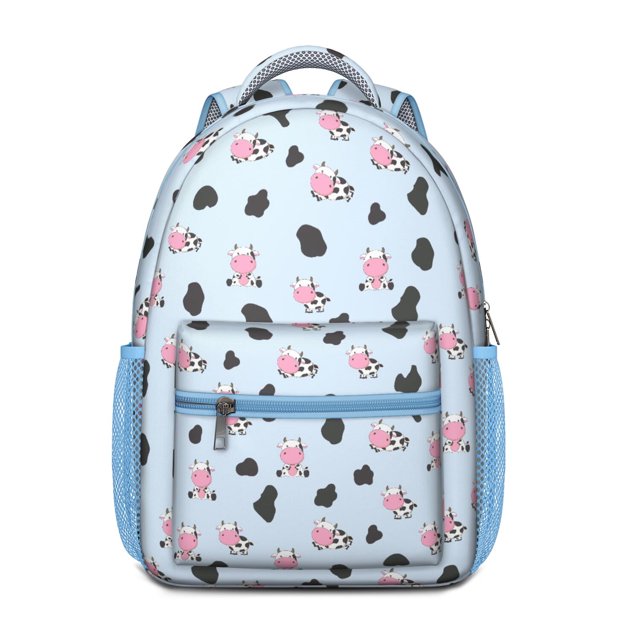 Highland Cow Lovers Backpack – Adorable Bull and Buffalo Print Pattern Schoolbag with Rustic Farm Design