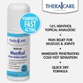 thumbnail image 5 of TheraCare 16% Menthol Roll-On | Cold Hot Sensation | Pain Relief Liquid | 2.5 oz. 73 mL | Non-Greasy Formula | Immediate Penetrating Action | Topical Analgesic, 5 of 9