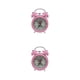 thumbnail image 2 of Reloj despertador de Metal con doble campana luz nocturna silenciosa Billuyoard Rosa 2Conjunto, 2 of 6