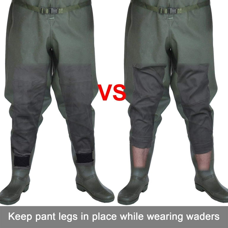 Wisdompro 1 Pair Neoprene Ankle Blousing Garters Trousers Boots