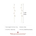 thumbnail image 4 of 100Fens Fashion Long Zircon Tassel Earrings For Women Unique Design Earrings Holiday Earrings Decoration Jewelry, 4 of 4