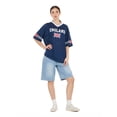 thumbnail image 2 of Forever 21 Women's Mesh Oversized England Soccer Jersey Tee, Sizes XXS-XXL, 2 of 6