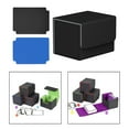 thumbnail image 3 of Caja de baraja de cartas Cola para más de 100 cartas Negro Gris, 3 of 8