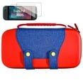 thumbnail image 1 of Carrying Case for Nintendo Switch 2（2025), Hard Shell & Waterproof Portable Travel Carry Case for Switch 2 Game Accessories Storage Bag with 2 Screen Protectors, Red & Blue, 1 of 6