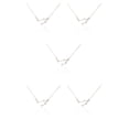 thumbnail image 3 of Minnieouse Ins doce signos del zodiaco constelaciones tema amistad collar diamantes de imitación DIY único elegante cómodo colgante Libra plata Libra Plata 5piezas Minnieouse CBP222191, 3 of 5