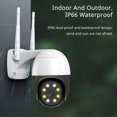 thumbnail image 4 of Cámara de seguridad exterior Dontodent de 1MP, domo PTZ wifi 720P, vista de 360°, visión nocturna, dos canales de audio, detección de movimiento, acceso remoto a través de la aplicación icam365, resistente al agua IP66 Kuyhfg Sin marca, 4 of 5
