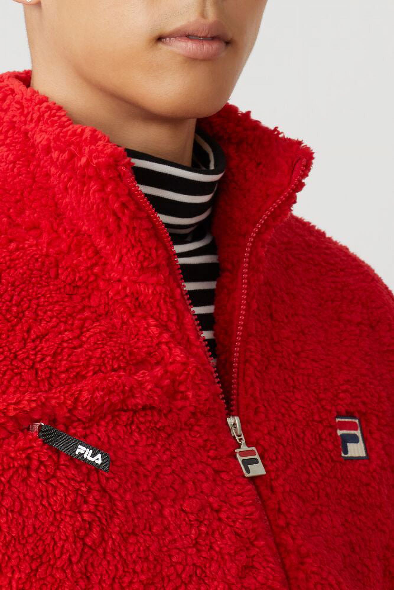 Fila Mens Bridgewater Sherpa Jacket Small Chinese Red - image 5 of 5