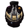 thumbnail image 2 of Sudadera con capucha y cremallera con estampado 3D de astronauta de dibujos animados para hombre, sudaderas informales de gran tamaño, ropa de calle, chaqueta, chándal, 2 of 5