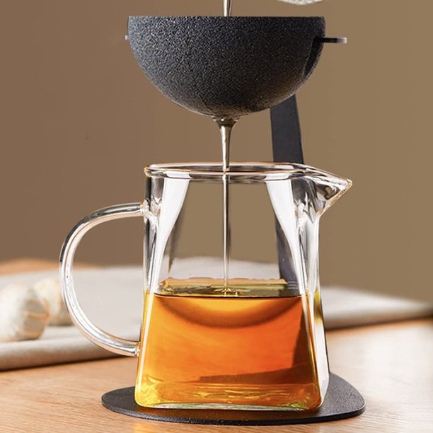 Filtro cerámico de separación de té y agua | Infusor de té giratorio no poroso | Fuerte filtración para té y café con hojas sueltas | Se adapta a tazas, tazas, vasos estándar | Paquete de 5 | Malla