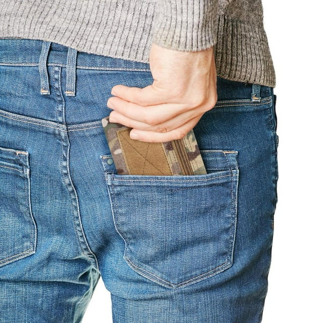 EDC Molle Wallet Pochette de Mini-Taille Portable en Plein Air (ACU Camouflage)