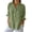 Army Green, variant on Women Casual Linen Shirt Solid Color Tie Back Blouse Loose Bubble Wrinkle Design Fashion Top, White L