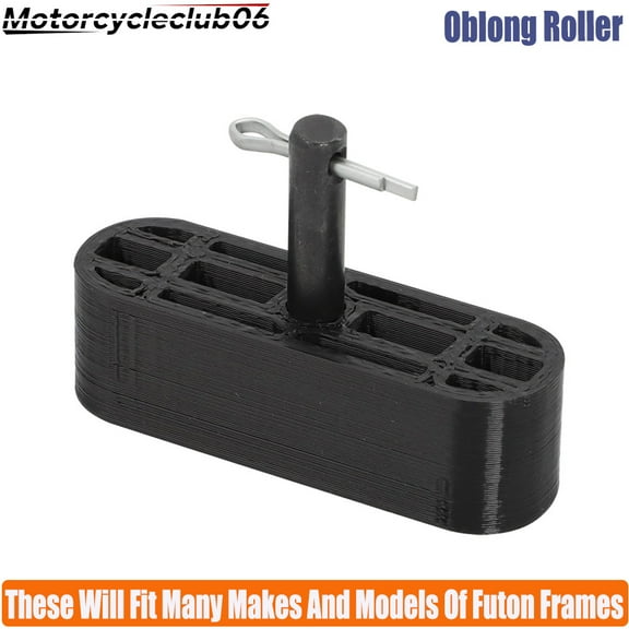 Futon Frame Oblong Roller - (Sold Each), Slider - Glider - Dowel Hardware Part