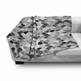 thumbnail image 3 of Fish Soft Flannel Fleece Throw Blanket, Squama Design with Aquatic Inspirations Animal Skin Scales Pattern Monochrome, Cozy Plush for Indoor and Outdoor Use, 70" x 90", Black Grey White, by Ambesonne, 3 of 6