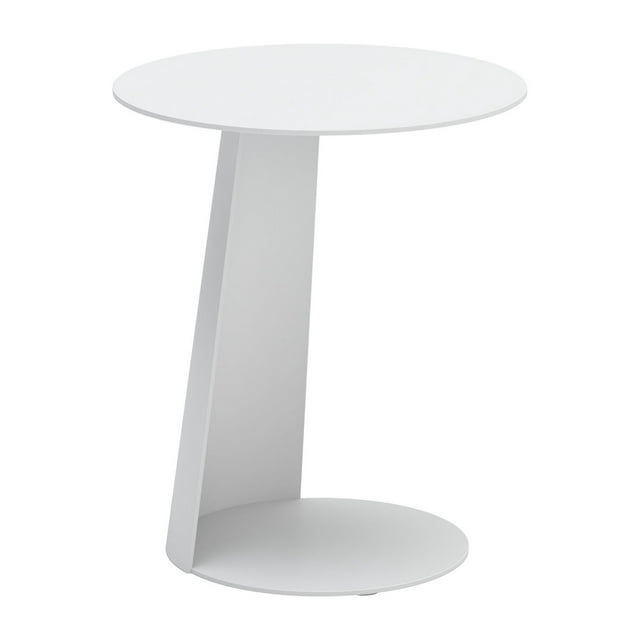 Mesa Lateral Exterior Kessa Muebles Sunny Isles Blanco 40 x 48 x 40 cm