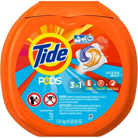Tide PODS Laundry Detergent, 72 Count/Loads, (Choose Your Scent)