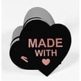 thumbnail image 3 of Inkdotpot Pack Of 100 Made With Love Wedding Favor Paper Tags Craft Real Rose Gold Foil Hang Tags, 3 of 6