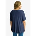 thumbnail image 2 of Jessica London Women's Plus Size Scalloped V-Neck Tunic, 2 of 4