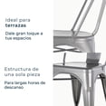 thumbnail image 3 of Mundo In Silla Gris Metalica Gante Diseño Industrial para Jardin Mundo In Industrial, 3 of 9