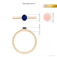 thumbnail image 4 of ANGARA Natural Classic Solitaire Oval Blue Sapphire Promise Ring in 14K Rose Gold for Women (Size-5x4mm) | September Birthstone, Anniversary, Jewelry Gift for Women | Natural Blue Sapphire Ring, 4 of 9