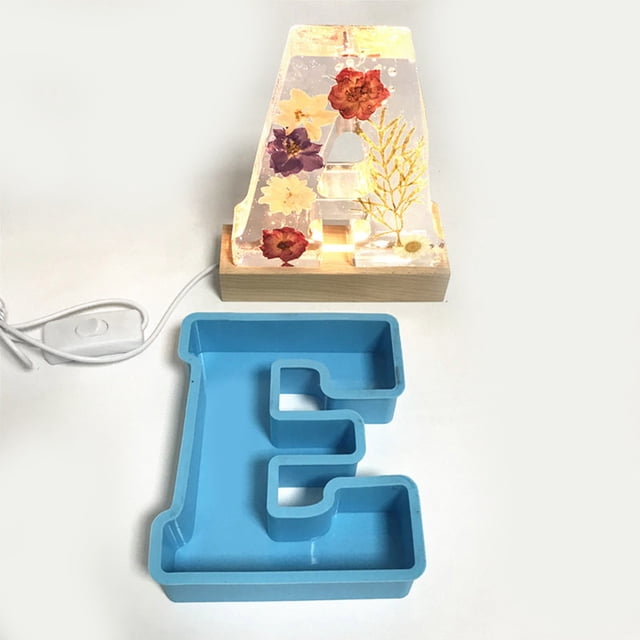 uhnmki DIY Mold 26 Mold Alphanumeric English Cake Silicone Alphanumeric Cake Crystal Cake Mould