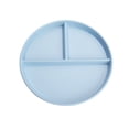 thumbnail image 1 of Wheat Straw Round Divided Plate Durable 3 Grids Anti-fall Food Tray Reusable Compartment Plate Breakfast blue, 1 of 6
