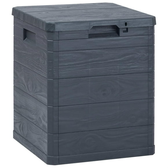 Caja de Almacenamiento para Jardín Casafoyer 90L Plástico Antracita