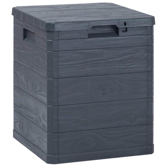 Caja de Almacenamiento para Jardín Casafoyer 90L Plástico Antracita
