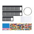 thumbnail image 1 of HILABEE 50 Pieces Rhinestones Storage Bag Small Beads Organizer Multipurpose Packaging Pouch Clear Window Container Self Sealing Bags Black, 1 of 9