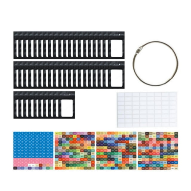 HILABEE 50 Pieces Rhinestones Storage Bag Small Beads Organizer Multipurpose Packaging Pouch Clear Window Container Self Sealing Bags Black